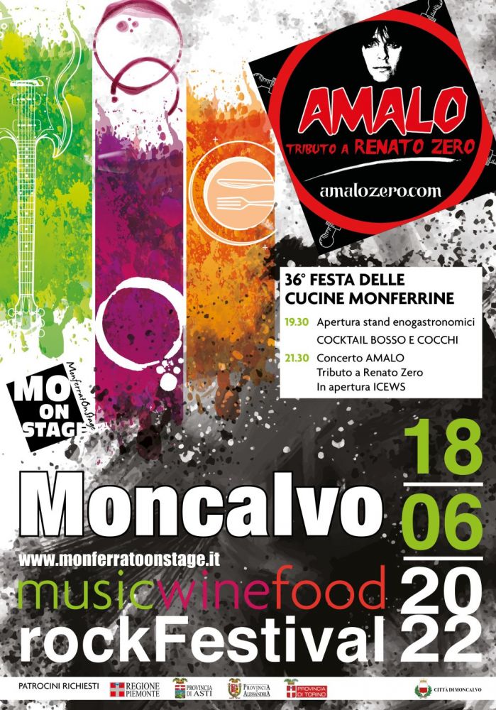 Sabato 18 giugno a MONCALVO (AT), in occasione della Festa delle Cucine Monferrine,  l'anteprima del MONFERRATO ON STAGE.