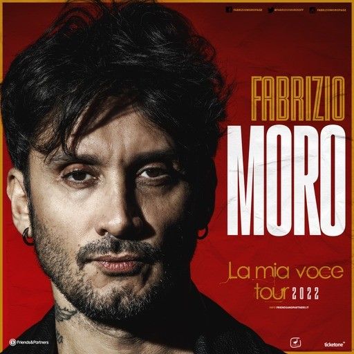 FABRIZIO MORO - Al via da lunedì 11 luglio "LA MIA VOCE TOUR 2022"