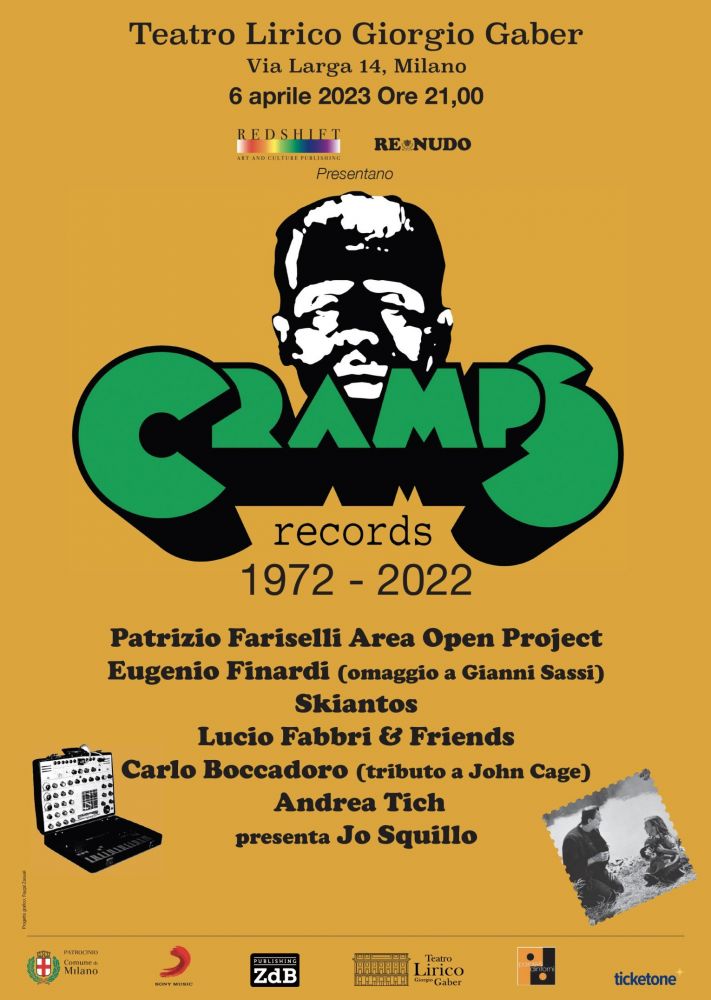 Una serata per celebrare i 50 anni della CRAMPS RECORDS, con gli artisti e la musica della casa discografica ideata e fondata da GIANNI SASSI