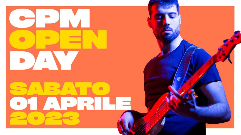 Sabato 1 aprile torna l'OPEN DAY al CPM Music Institute di Milano. Appuntamento dalle ore 11.00 per conoscere l'offerta didattica della scuola di Musica fondata da Franco Mussida