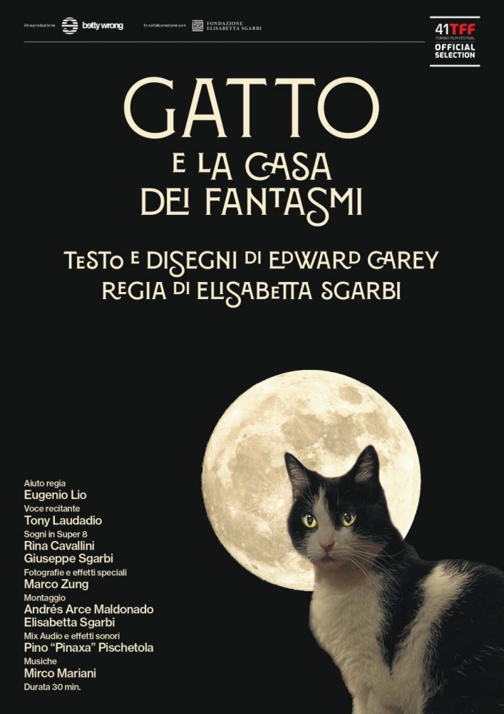  In anteprima al Torino Film Festival GATTO E LA CASA DEI FANTASMI, il film di ELISABETTA SGARBI con testo e disegni di EDWARD CAREY.