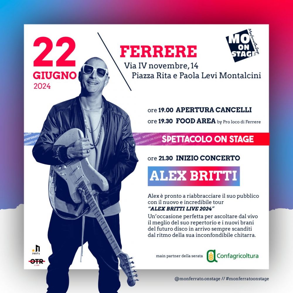 MONFERRATO ON STAGE - ALEX BRITTI IN SCENA