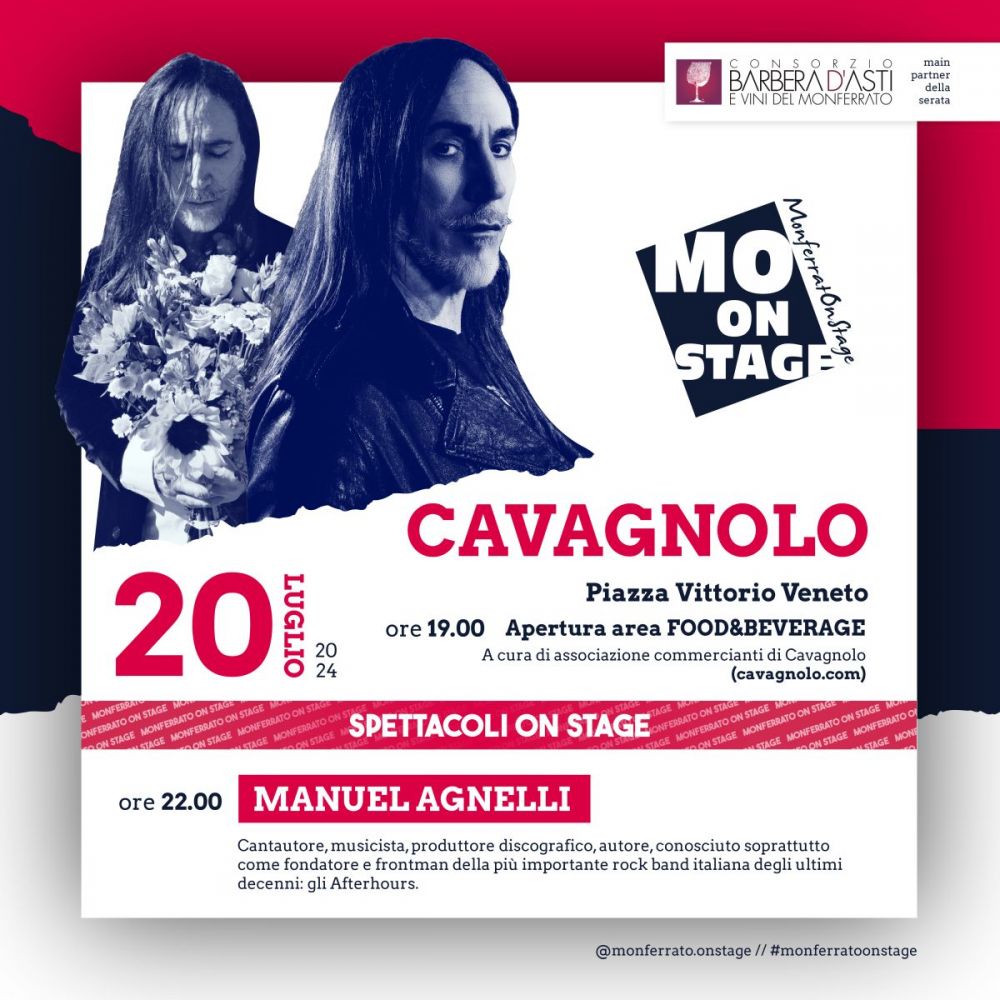 MONFERRATO ON STAGE - MANUEL AGNELLI a CAVAGNOLO (Torino)