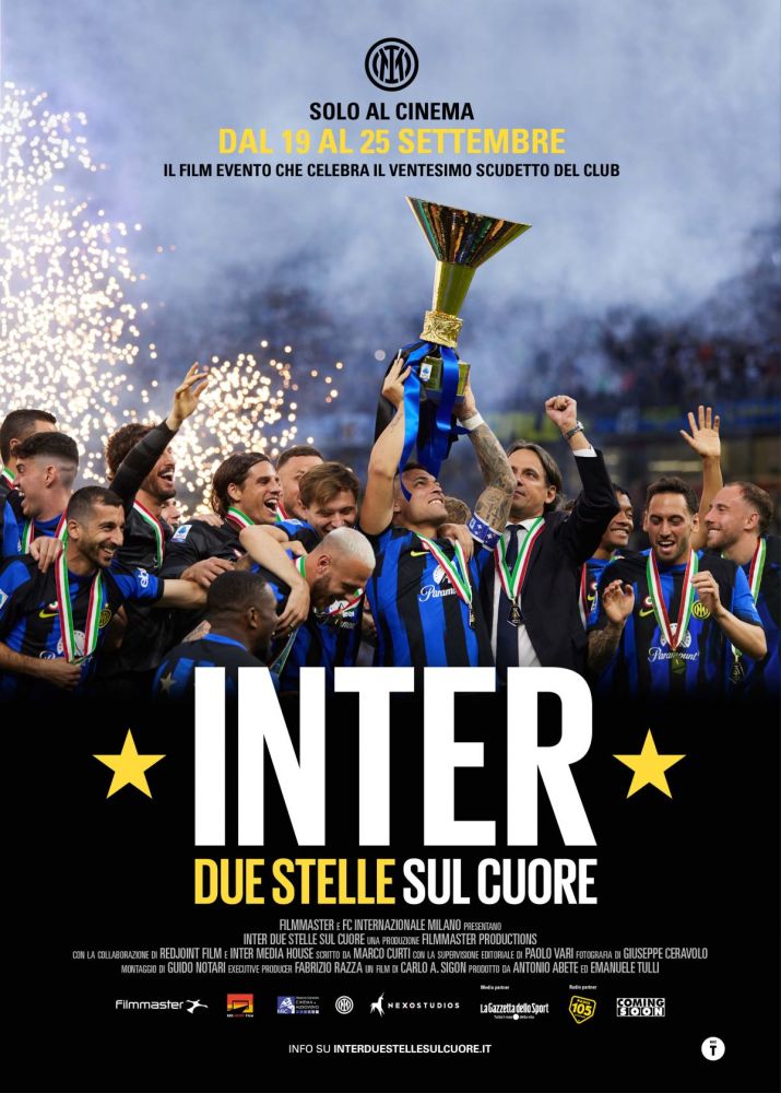 “INTER. DUE STELLE SUL CUORE” - IL FILM CHE CELEBRA IL VENTESIMO SCUDETTO